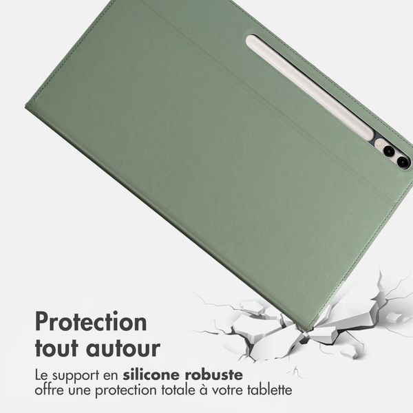 Accezz Coque tablette Classic Samsung Galaxy Tab S10 Plus / Tab S9 FE Plus / Tab S9 Plus - Vert
