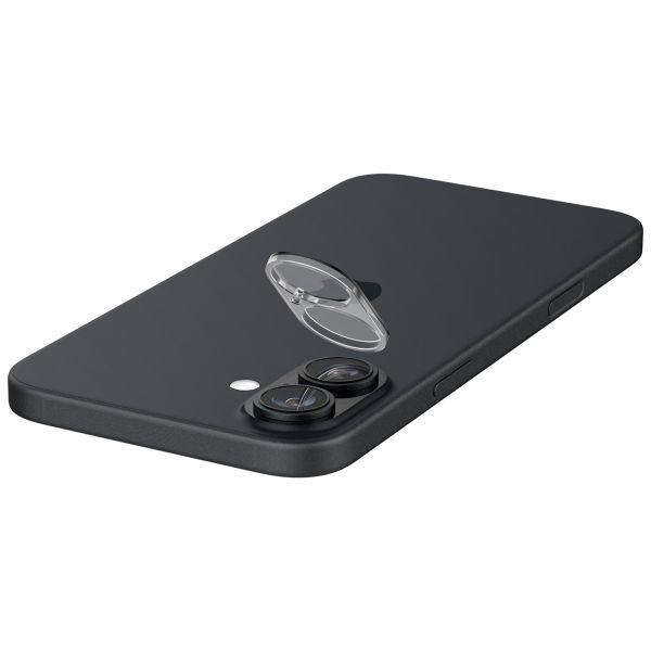 Spigen Optik Lens Protector - Protection complète de la caméra (lot de 2) Apple iPhone 16 / 16 Plus - Crystal Clear