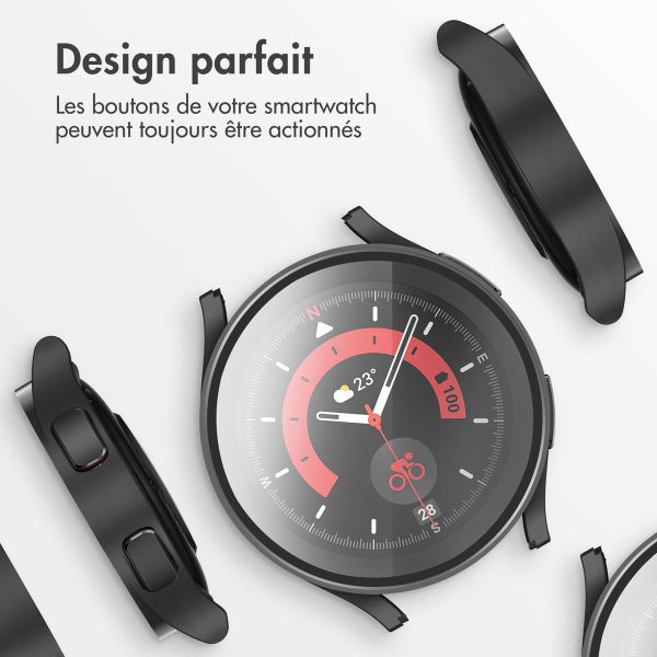 imoshion Coque rigide à couverture complète Samsung Galaxy Watch 4 - 40 mm - Noir