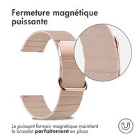 imoshion Bracelet en cuir magnétique Samsung Galaxy Watch 7 40/44 mm - Beige