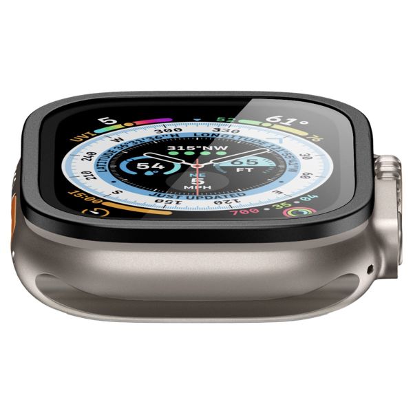 Spigen Protection d'écran Glas.tR Slim Pro Apple Watch Ultra 1 / 2 - 49 mm - Noir