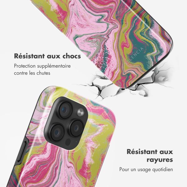 Selencia Coque arrière Vivid avec MagSafe Apple iPhone 15 Pro - Marble Pink