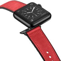 imoshion Bracelet en cuir véritable Apple Watch | 38/40/41/42 mm - Rouge