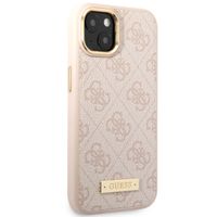 Guess Coque 4G Logo Monogram MagSafe Apple iPhone 14 - Rose