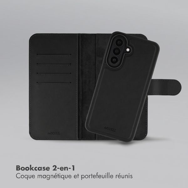 Accezz Coque portefeuille Edge amovible avec MagSafe Samsung Galaxy A27 (5G) - Noir