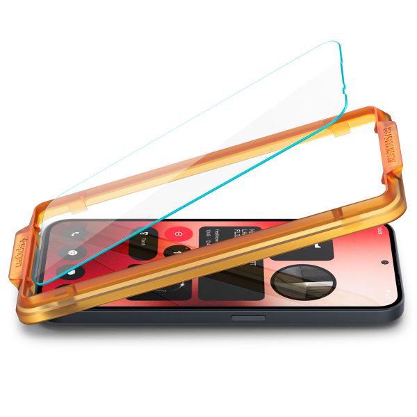 Spigen Protection d'écran en verre trempé GLAStR Fit 2 Paquets + Applicator Nothing Phone (2a) / (2a) Plus