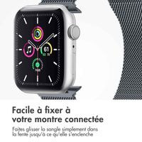 imoshion Bracelet magnétique milanais Apple Watch | 44/45/46/49 mm - Taille M - Gris foncé