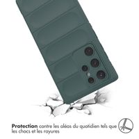 imoshion EasyGrip Backcover Samsung Galaxy S22 Ultra - Vert foncé