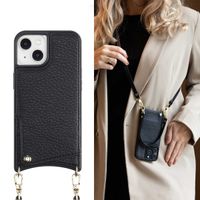 Selencia Coque de télephone Nova avec cordon et porte-cartes Apple iPhone 14 / 13 - Noir