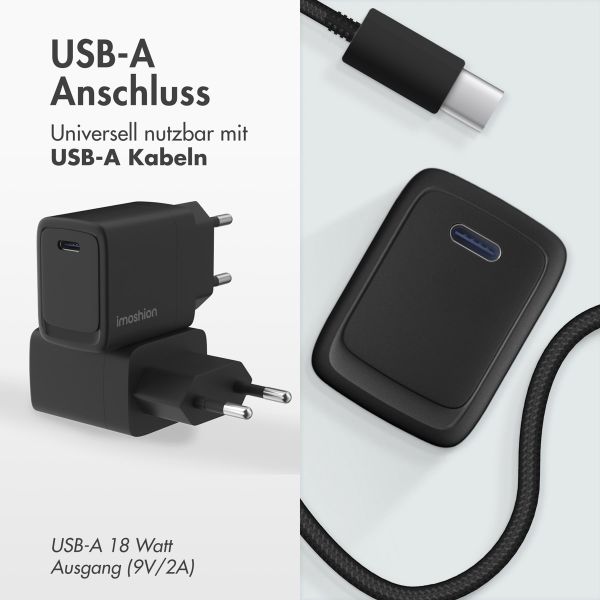 imoshion Adaptateur secteur 20 watts | USB-C - Noir