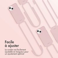 imoshion Coque de couleur avec cordon amovible Apple iPhone 13 - Rose