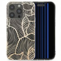 imoshion Coque Design Apple iPhone 15 Pro - Golden Leaves Transparent