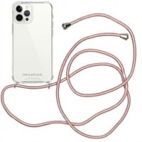 imoshion Coque arrière transparente avec cordon Apple iPhone 12 Pro Max - Rose Doré