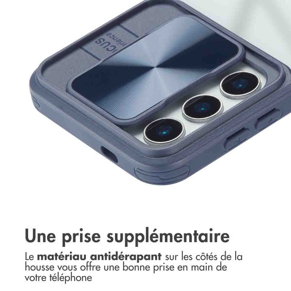 imoshion Coque arrière Camslider Samsung Galaxy S25 - Bleu foncé