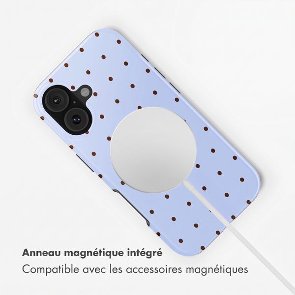 Selencia Coque arrière Vivid avec MagSafe Apple iPhone 17 - Happy Dots Digital Sky