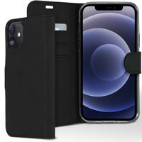Accezz Étui de télephone Wallet Apple iPhone 12 (Pro) - Noir