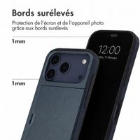 imoshion Coque arrière avec porte-cartes Apple iPhone 18 Pro Max / 17 Pro Max - Bleu foncé