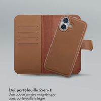 Selencia Étui portefeuille amovible Olyn avec MagSafe Apple iPhone 17 - Marron