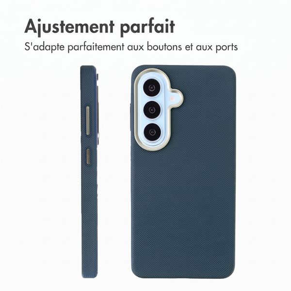 Accezz Coque arrière Mesh avec MagSafe Samsung Galaxy S26 - Bleu foncé