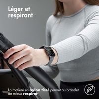 imoshion Bracelet en nylon élastique Apple Watch | 44/45/46/49 mm - Gris foncé