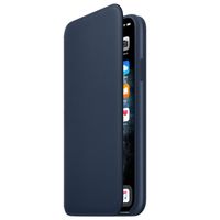 Apple Étui de télephone portefeuille Leather Folio Apple iPhone 11 Pro Max - Deep Sea Blue