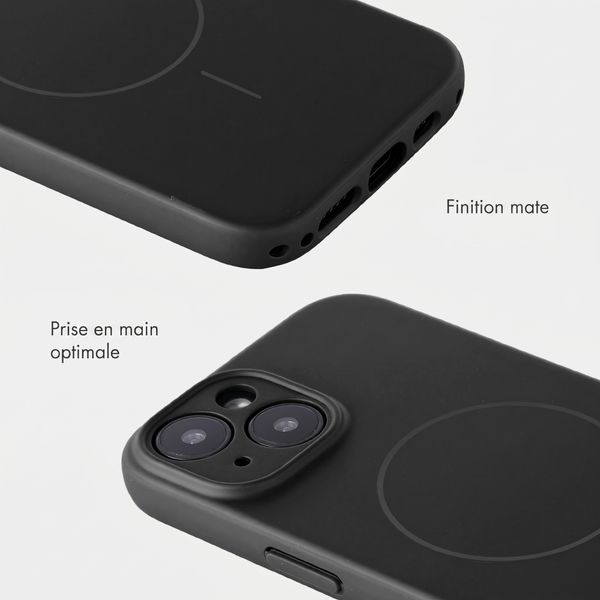 Accezz Coque Grip avec MagSafe Apple iPhone 15 - Noir
