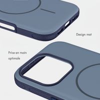 imoshion Coque arrière Color avec Thin MagSafe Ring Apple iPhone 16 Pro - Bleu foncé