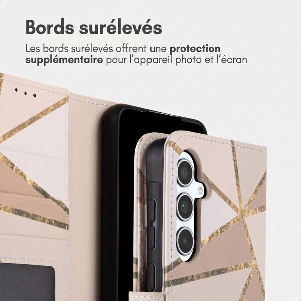 imoshion Étui de télephone portefeuille Design Samsung Galaxy A35 - Beige Graphic