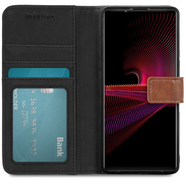 imoshion Étui de télephone portefeuille de luxe Sony Xperia 1 III - Marron