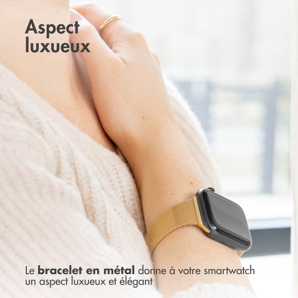 imoshion Bracelet pliant Milanese Apple Watch | 44/45/46/49 mm - Doré
