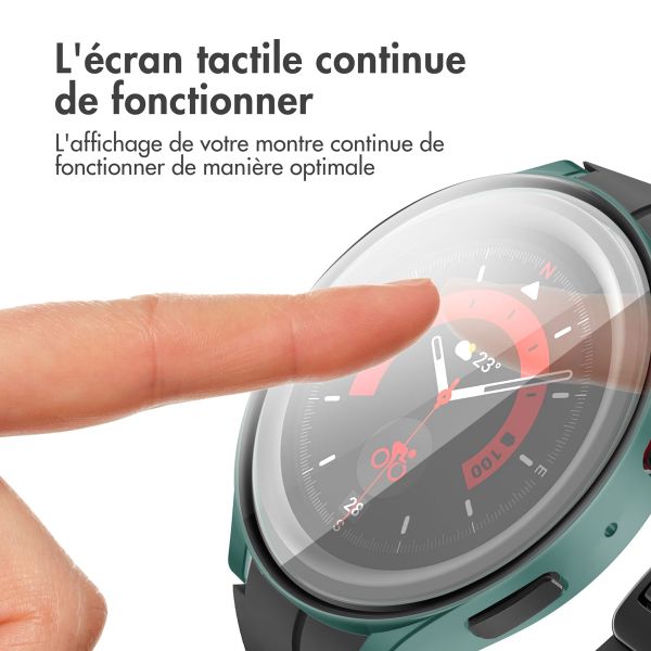 imoshion Coque rigide à couverture complète Samsung Galaxy Watch 6 - 44 mm - Vert foncé