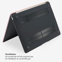 Selencia Coque tissée Apple MacBook Pro 14 pouces (2021 / 2023 M3 chip / 2024 M4 chip / 2025 M5 chip) - Rose