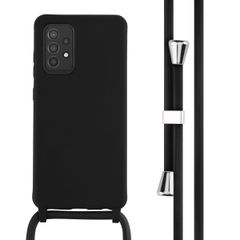 imoshion Coque en silicone avec cordon Samsung Galaxy A52(s) (5G/4G) - Noir