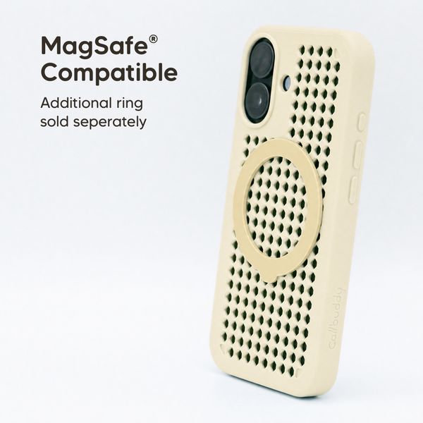 Callbuddy Coque avec strap Apple iPhone 17 - Sand Glow