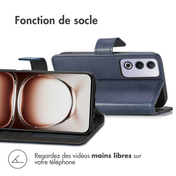 imoshion Étui de télephone portefeuille de luxe Oppo A80 5G - Bleu foncé