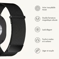 imoshion Bracelet magnétique milanais Samsung Galaxy Watch Ultra 2 (2026) / Ultra (2024/2025) - Noir