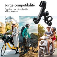 imoshion Support de téléphone robuste pour vélo - Rotation à 360° - Universel - Noir