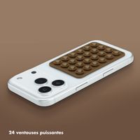 Selencia Pack de 2 Supports de téléphone à ventouse - Choco Brown