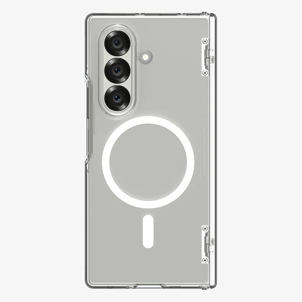 Spigen Coque Ultra Hybrid Pro MagFit Samsung Galaxy Z Fold 7 - Clear / White