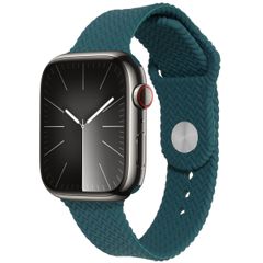 imoshion Bracelet tressé en silicone Apple Watch | 44/45/46/49 mm - Vert foncé