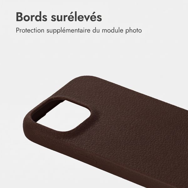 imoshion Coque arrière Texture Apple iPhone 13 Pro - Marron foncé