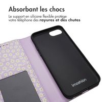imoshion Étui de télephone portefeuille Design Apple iPhone SE (2022 / 2020) / 8 / 7 / 6(s) - White Daisy
