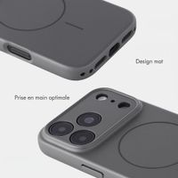 Accezz Coque Grip avec MagSafe Apple iPhone 18 Pro Max / 17 Pro Max - Gris
