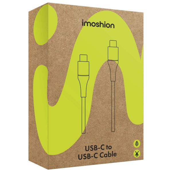 imoshion Câble USB-C vers USB-C Tressé 60 W - 1 mètre - Blanc