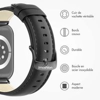 imoshion Bracelet Classic en cuir Apple Watch | 44/45/46/49 mm - Noir