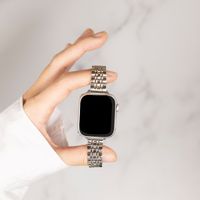 Selencia Bracelet en acier slim style Jubilee Apple Watch | 38/40/41/42 mm - Argent