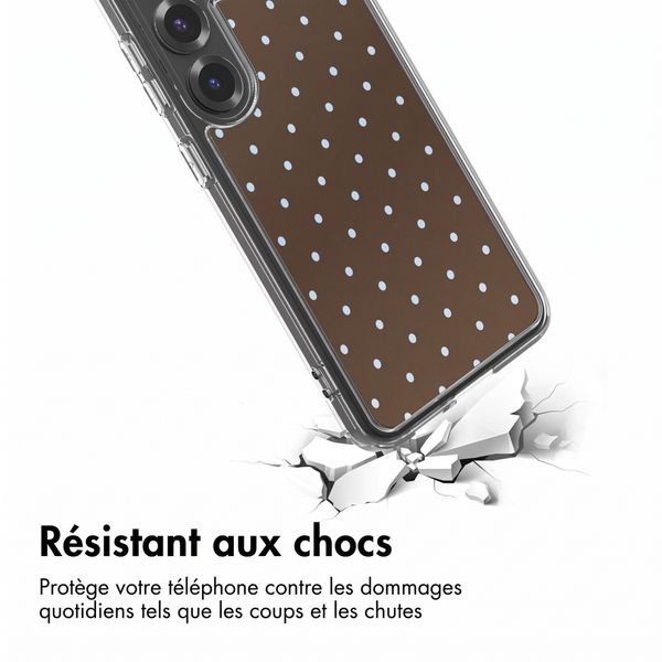 imoshion Coque Design Samsung Galaxy S25 - Polka Dot Bruin