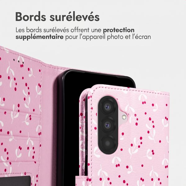 imoshion Étui de télephone portefeuille Design Samsung Galaxy A17 (5G) / (4G) - Blush Berries