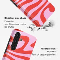 Selencia Coque arrière Vivid avec MagSafe Samsung Galaxy S25 - Dream Swirl Pink