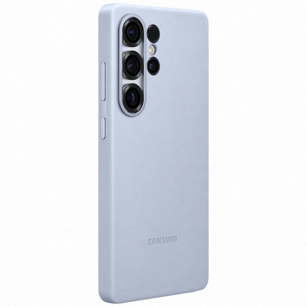 Samsung Original Coque KindSuit en Cuir Végan Samsung Galaxy S25 Ultra - Bleu clair
